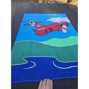 28x40 Red Baron Plane EMBROIDERED Banner Flag